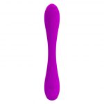 Лиловый гнущийся водонепроницаемый вибратор Yedda - 17 см.